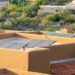 solar panels on a desert home